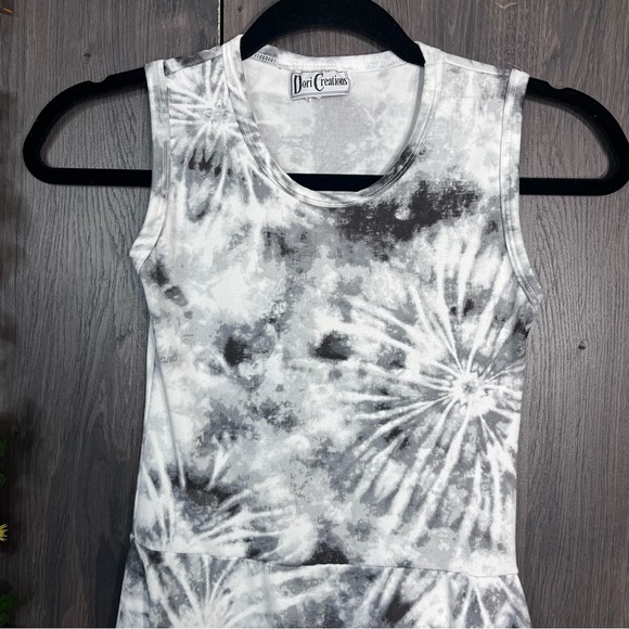 1🌼3/$30🌼Dori Creations Sleeveless Tie Dye Peplum Babydoll Top Size 8/Medium - Picture 4 of 14